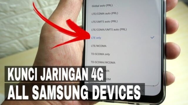 Cara Kunci Jaringan 4G Samsung